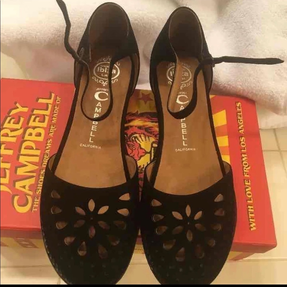 🖤Jeffery Campbell flats (mary Jane)